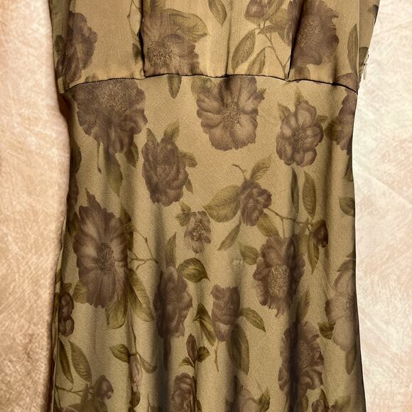 Ann Taylor Vintage 90s Floral Sleeveless Maxi Dress Empire Waist Fair Grunge Y2K - Picture 8 of 9
